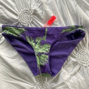 New w/o tags purple and green Maaji bikini bottom